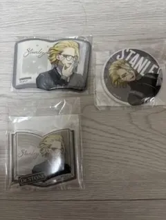 Dr.stone ドクスト　スタンリー　缶バッジ　アクキー　くじ引き堂　まるくじ