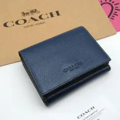 新作　新品　COACH　折り財布　メンズ　人気の小銭入れ付き