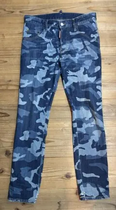 DSQUARED2 ディスクエアード　デニムカモフラ　迷彩　42