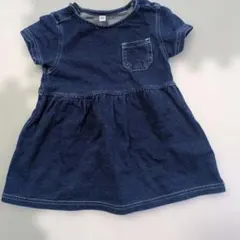 デニム ワンピース サイズ80 ポケット付き