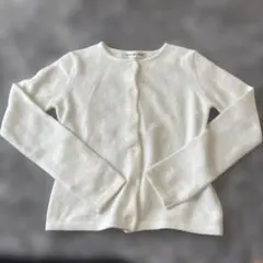 Private Label アンゴラ混 カーディガン ホワイト