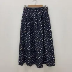 た*ん様 アースミュージック＆エコロジー（F）ロングフレアスカート＊花柄総柄＊マ