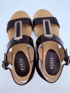 pitti FEMININE サンダル ダークブラウンのサムネイル