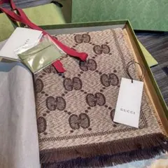 ❤新品箱袋付❤GUCCI マフラー ストール ショール スカーフ❤定価７万円❤