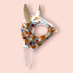 メンコ　馬　競馬　馬具　サラブレッド