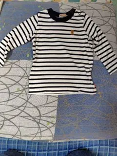 ミキハウス ボーダー柄 長袖カットソー 80