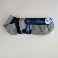 新品　グンゼ　ACTIVE STYLE アーチサポート ソックス グレー　一足
