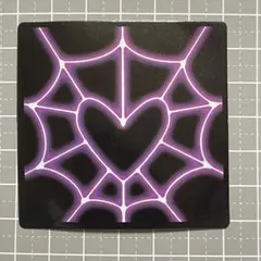 【NNN-1】防水ステッカー ネオン ネオンカラー  クモの巣 クモ スパイダー