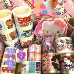 アメキャラ　ロールシールセット【中古】ホロメモ　BOX ラッピングペーパー