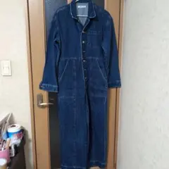 デニム ロングオーバーオールのサムネイル