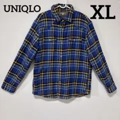 UNIQLO ユニクロ 裏地フリース チェックシャツ 秋冬 カジュアル