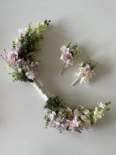 フラワーブーケ（ブートニア付き）