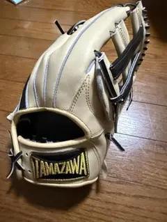 玉澤　軟式グローブ　外野手用　キャメル×ブラック 湯もみ型付け済みのサムネイル