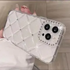 iPhone12 ケース シルバーストーン付き iPhoneケース