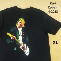コバイン プリント Tシャツ ホワイト カートコバーン ニルバーナ 