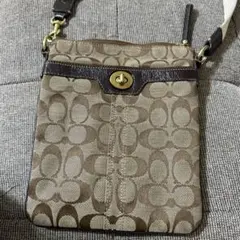 Coach ショルダーバッグ ブラウン ロゴ柄