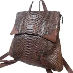 IBIZA リュック パイソン ブラウン 【美品】のサムネイル