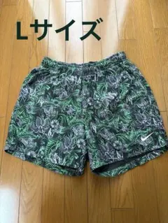 NIKE ナイキ　ナイロン　ハーフパンツ　花柄　総柄　Lサイズ