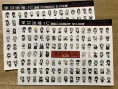 128 東京喰種 :re 連載 100回 記念ステッカー 2枚