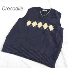 ✨️CROCODILE✨️　クロコダイル　ゆったり　ニットベスト　メンズのサムネイル