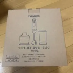 【TWINBIRD】チョッパー付 ハンディーブレンダー ホワイトのサムネイル
