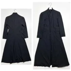 80s【超希少】アーストンボラージュ/ウールギャバジンスタンドカラーロングコート