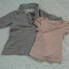 無印良品 Tシャツ&チュニック セット 80cm