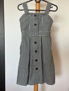 ポンポネットジュニア　ノースリーブチェック柄ワンピース