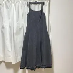 H&M デニムワンピース　ロングワンピース　ブラック　グレー　XS ZARA