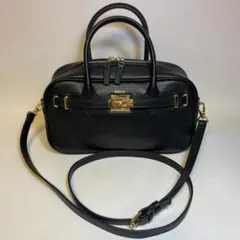 story. 2WAY ハンドバッグ ショルダーバッグ ブラック ゴールド金具のサムネイル