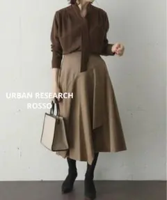 URBAN RESEARCH ROSSO◆チェックドッキングフレアスカート◆38
