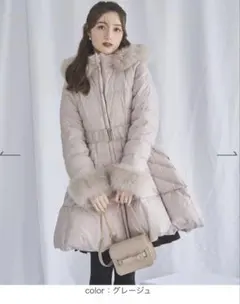 美品】CELINE セリーヌ キッズ ベルト付 ダウンジャケットグレー90cm 