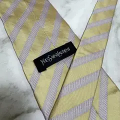 Yves Saint Laurent ストライプ ネクタイ パステルカラー