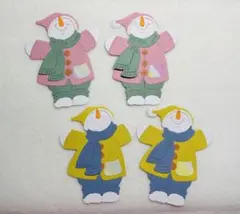 スノーマン Xmas  ダイカット クラフトパンチ No.114