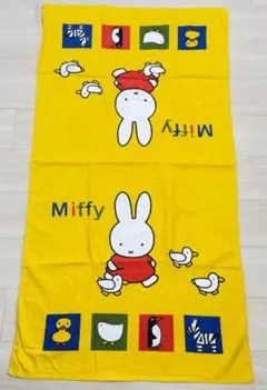 Miffy ミッフィー バスタオル イエロー 우사기 動物柄 キャラクター柄