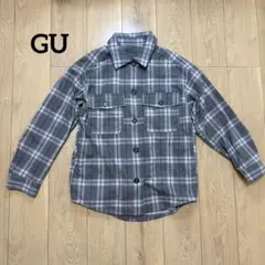 GU ジーユー チェック柄 シャツ 長袖 ジャケット M