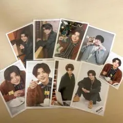 長尾謙杜　公式写真 9枚セット