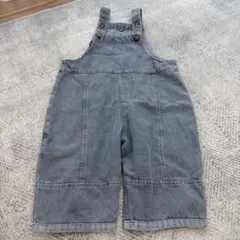 デニム ブルー　オーバーオール 90cm