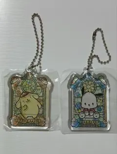 サンリオキャラクターズ ステンドグラス風アクリルキーチェーン