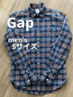 【GAP】チェック柄　長袖シャツ　メンズ　S