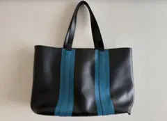 Paul Smith トートバッグ 黒/青