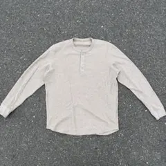 ヘンリーネック 長袖カットソー