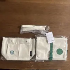 スターバックス福袋2025 トラベルポーチ カトラリーセット　バッグインバッグ