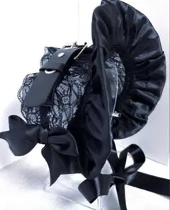 ワイヤー入り　バックル　ベルト　ハーフボンネット　ヘッドドレス　ゴスロリ