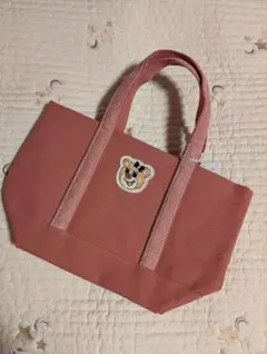 【新品】フェイラー　オールドテディ　ワッペントートバッグ　ピンク　小