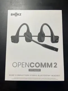 【美品・保証残あり】Shokz OpenComm2 UC USB-Cドングル付 ブルートゥースイヤホン 耳かけ型 骨伝導 OpenComm2 UC USB-A(2025