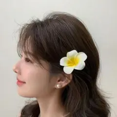 プルメリア 2個セット 大 ヘアクリップ 髪飾りヘアピン ハワイアンフラダンス