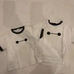 90 110 ベイマックス　顔　Tシャツ　半袖　おそろい　ディズニー