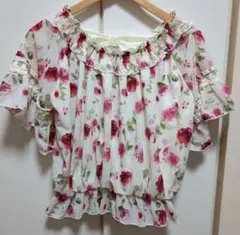 花柄 ピンク アクシーズ　トップスのサムネイル