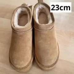 BEARPAW 厚底ムートンブーツ アイスコーヒー 23cm